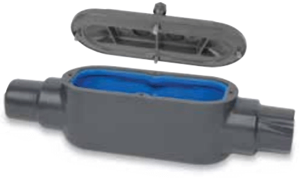 T & B Ocal-PVC Coated, Form 8 Conduit Body & Cover